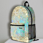 Imitate glitzernder, grober Glitzer abstrakt Bedruckter Rucksack<br><div class="desc">Glitzer opal inspiriert Backpack</div>