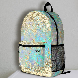 Imitate glitzernder, grober Glitzer abstrakt Bedruckter Rucksack