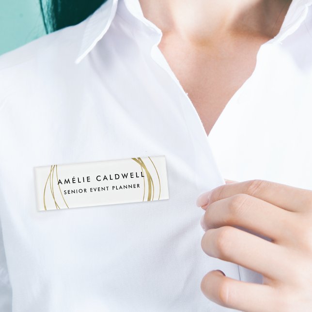 Imitate Gold Abstrakt Namenschild (Von Creator hochgeladen)