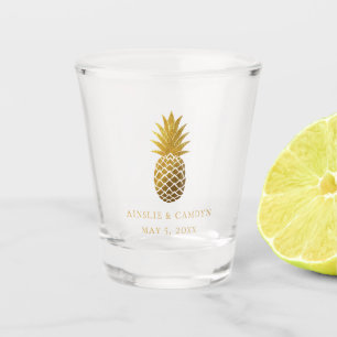 Imitate Gold Ananas Gastgeschenk Hochzeit Schnapsglas