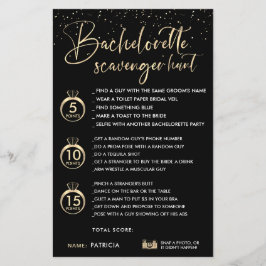 Imitate Gold Black Bachelorette Scavenger Jagdspie
