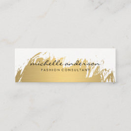 Imitate Gold Brushed Mini Visitenkarte
