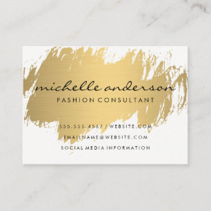 Imitate Gold Brushed Visitenkarte
