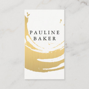 Imitate Gold Brushed Visitenkarte