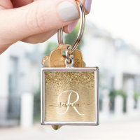 Imitate Gold Brushmetall Glitzer Print Monogram Na