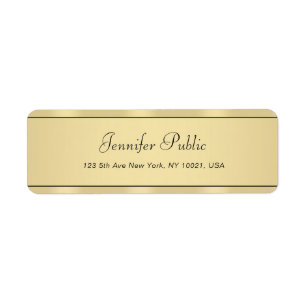 Imitate Gold Calligraphy Elegant Moderne Handschri