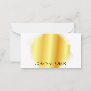 Imitate Gold Calligraphy Monogram Elegant Template Mitteilungskarte