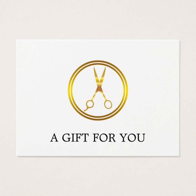 Imitate Gold Circle Scissor Minimal Elegante (Vorderseite)