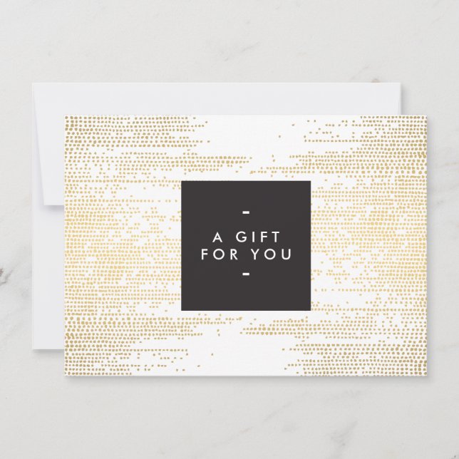 Imitate Gold Confetti Dots Muster Moderne Geschenk (Vorderseite)