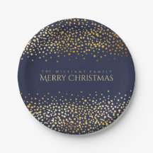 Imitate Gold Confetti Frohe Weihnachts Monogramm B