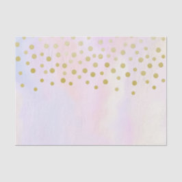 Imitate Gold Confetti Lila Wasserfarbe Seidenpapier