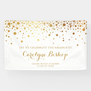 Imitate Gold Confetti Personalisiert Abschluss Ban Banner