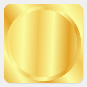 Imitate Gold Custom Metallic Look Blank Template Quadratischer Aufkleber