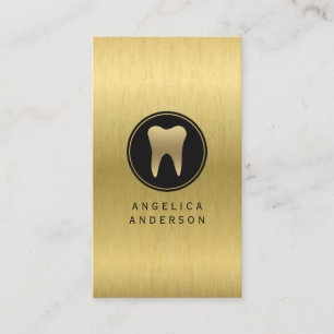 Imitate Gold Dental Business Card Visitenkarte