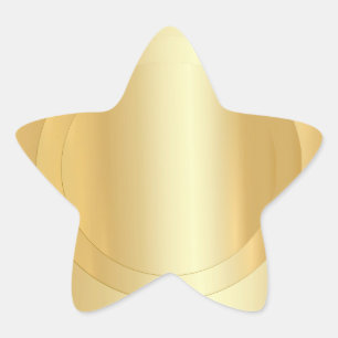 Imitate Gold Elegante Hinzufügen einer leeren Text Stern-Aufkleber
