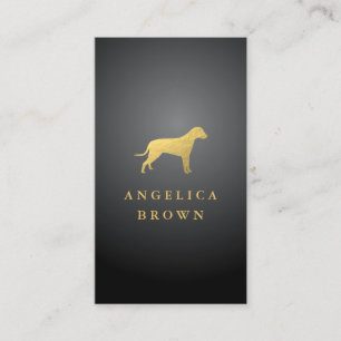 Imitate Gold Fog Hund Business Card Visitenkarte