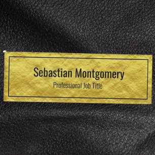 Imitate Gold Fohlen Gerahmte Berufliche Namensmark Namenschild