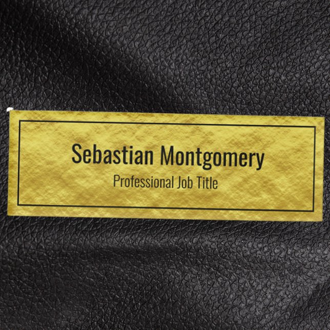 Imitate Gold Fohlen Gerahmte Berufliche Namensmark Namenschild (Von Creator hochgeladen)