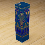Imitate Gold Foil ägyptisches Party Weinbox<br><div class="desc">Art Deko Stil ägyptischen Party Weinkisten.</div>
