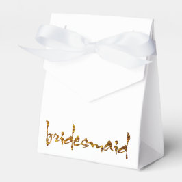 Imitate Gold Foil Bridesmaid Geschenkschachtel