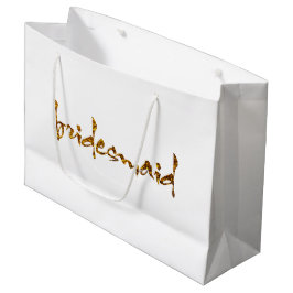Imitate Gold Foil Bridesmaid Große Geschenktüte