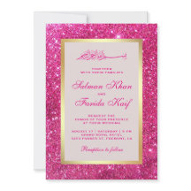 Imitate Gold Foil Bright Pink Glitzer Islamische H