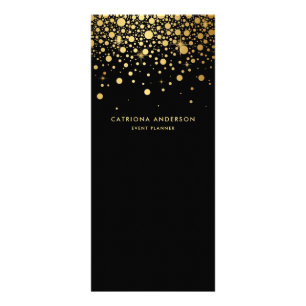 Imitate Gold Foil Confetti Business Rack Card Sc Werbekarte