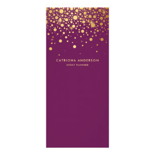 Imitate Gold Foil Confetti Business Rack Card   we Werbekarte