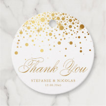 Imitate Gold Foil Confetti Dots Hochzeit Vielen Da