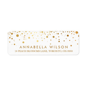 Imitate Gold Foil Confetti Dots Modern