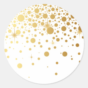 Imitate Gold Foil Confetti Dots Sticker I
