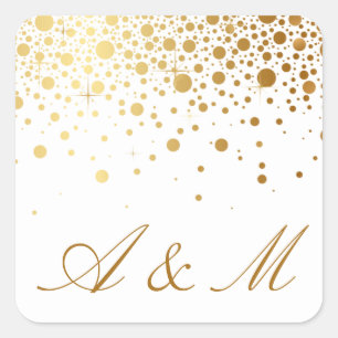 Imitate Gold Foil Confetti Dots Sticker III