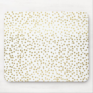 Imitate Gold Foil Confetti Polka Dots Muster Mousepad