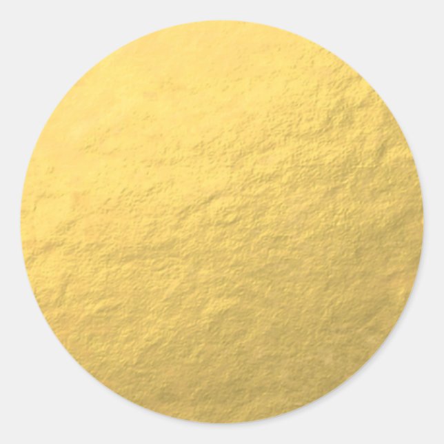 Imitate Gold Foil Effekt Druckaufkleber Runder Aufkleber (Vorderseite)