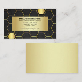 Imitate Gold Foil Honeycomb Visitenkarte