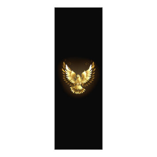 Imitate Gold Foil Peace Dove auf Black Fotodruck