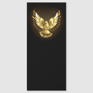 Imitate Gold Foil Peace Dove auf Black Magnetkarte