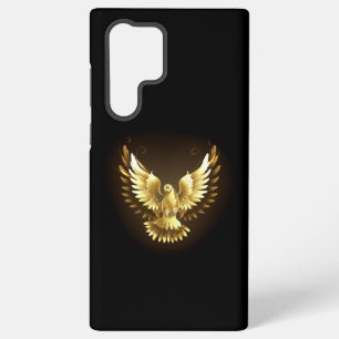 Imitate Gold Foil Peace Dove auf Black Samsung Galaxy Hülle