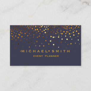 Imitate Gold Foil Subtle Glitzer Black Business Ca Visitenkarte