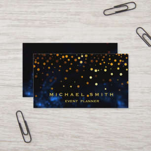 Imitate Gold Foil Subtle Glitzer Business Card Visitenkarte