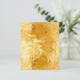 Imitate Gold Foil Table Rokoko Botanischer Kranz