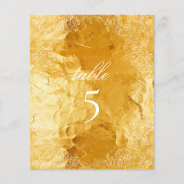 Imitate Gold Foil Table Rokoko Botanischer Kranz