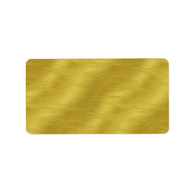 Imitate Gold Foil Texture Hintergrund Sparkle Vorl Adressaufkleber (Vorne)