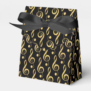 Imitate Gold Foil Tree Clef Musical Gefallen Box Geschenkschachtel
