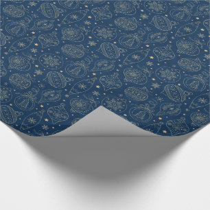 Imitate Gold Foil Weihnachtsbaum Dekoration Muster Geschenkpapier