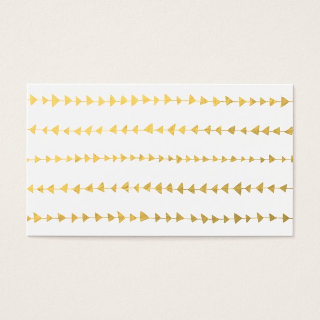 Imitate Gold Foil Weiße Pfeile Muster (Vorderseite)