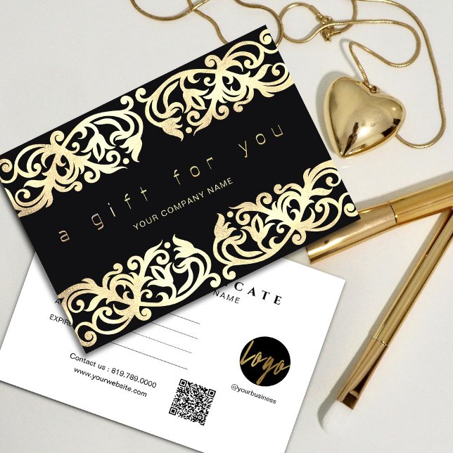 Imitate Gold Frame Glitzern Schwarzes Geschenkzert (Von Creator hochgeladen)