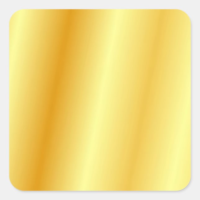 Imitate Gold Glamour Template Trendy Elegant Moder Quadratischer Aufkleber (Vorderseite)