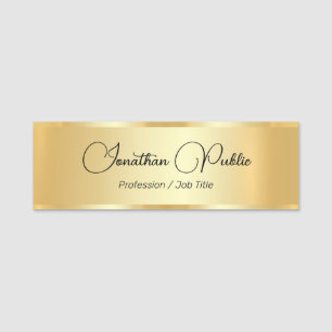 Imitate Gold Glamour Typografie Skriptname Benutze Namensschild