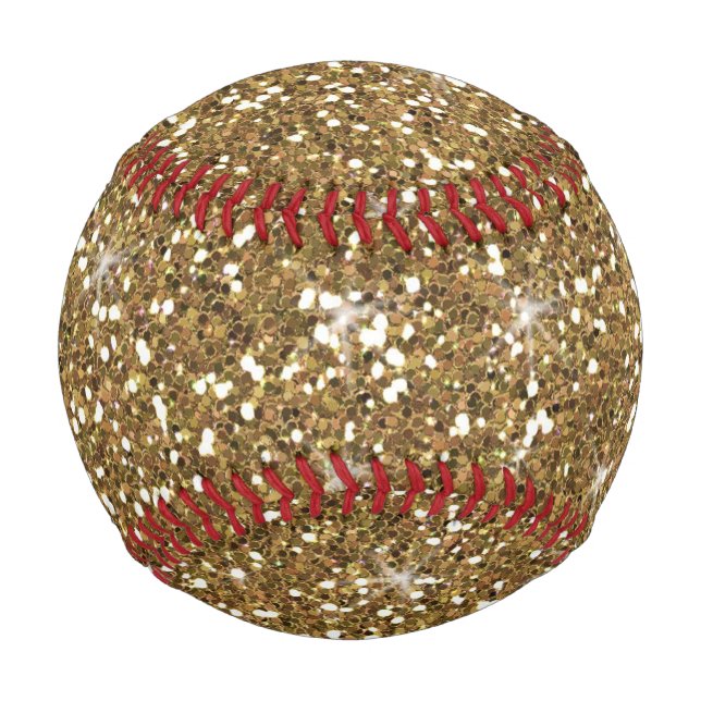 Imitate Gold Glitzer Baseball (Vorderseite)